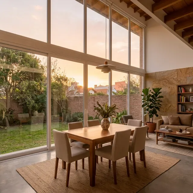 Configuración premium de DVH Ekoglass con vidrio Low-E